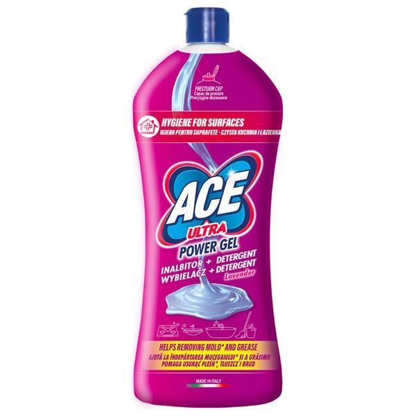 Ace Избелител и обезмаслител - ACE Ultra Power Gel Lavender, 1000 мл