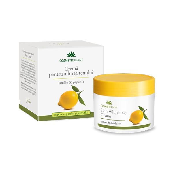 Cosmetic Plant Избелващ крем за кожа с лимон и глухарче Cosmetic Plant, 50мл