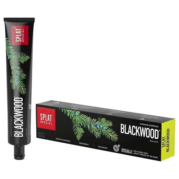 Splat Избелваща паста за зъби с активен въглен - Splat Special Blackwood Bio-Active Toothpaste, 75 мл