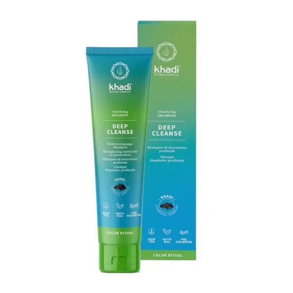 Khadi Избистрящ шампоан с активен бамбуков въглен - Khadi Clarifying Shampoo Deep Cleanse, 150 мл