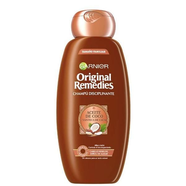 Garnier Изглаждащ шампоан Rebel Hair Coconut and Cocoa - Garnier Original Remedies Discipline, 300 мл