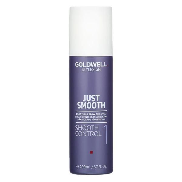 Goldwell Изглаждащ спрей за изсушаване със сешоар - Goldwell Stylesign Just Smooth, Smooth Control 1, 200 мл