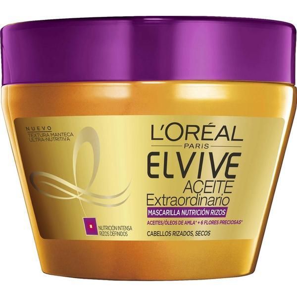 L'Oreal Paris Изключителна маслена маска за къдрава коса - L&#039;Oreal Paris Elvive, 300 мл