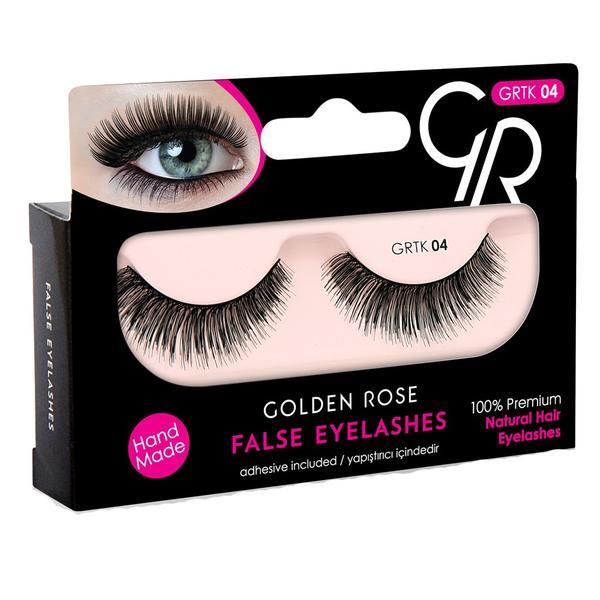 Golden Rose Изкуственни мигли лента 04 с включено мини лепило Golden Rose