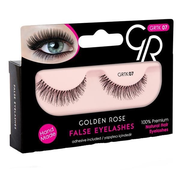 Golden Rose Изкуственни мигли лента 07 с включено мини лепило Golden Rose