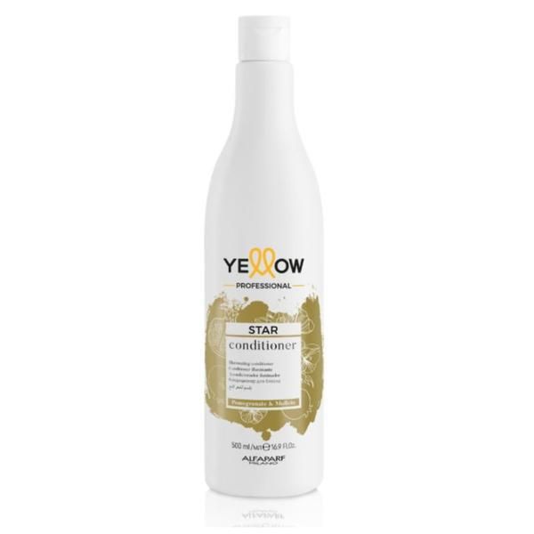 Alfaparf Milano Изсветляващ балсам за всички типове коса - Alfaparf Milano Yellow Professional Star Conditioner, 500 мл