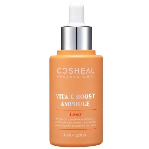 Cosheal Изсветляващ серум с витамин C и витамин B3 - Cosheal Professional Vita-C Boost Ampoule Lively, 45 мл