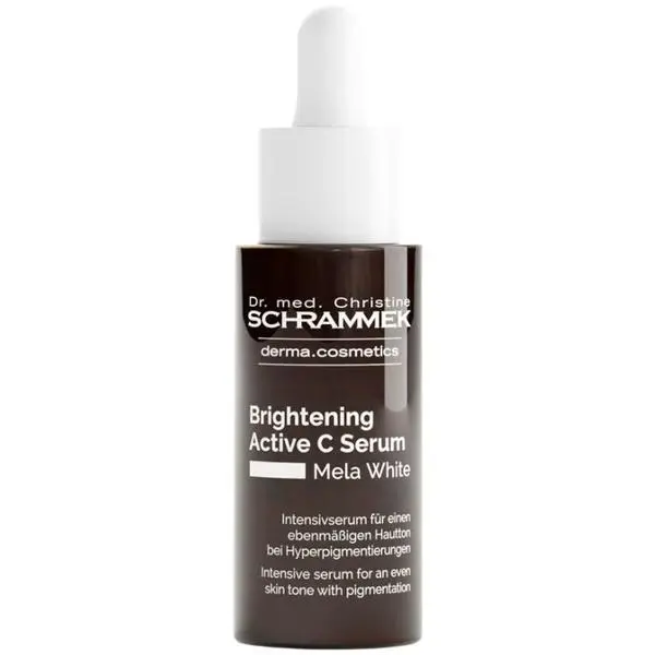 Dr. Christine Schrammek Изсветляващ серум с витамин C за равномерен тен на кожата** - Dr. Christine Schrammek Brightening Active C Serum Mela White, 30 мл