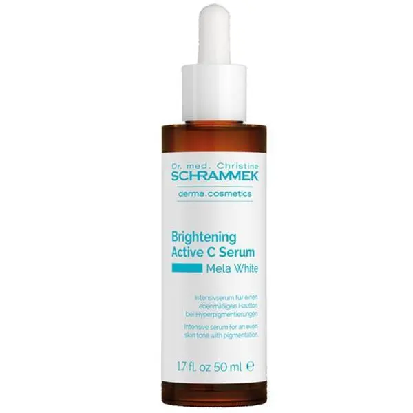 Dr. Christine Schrammek Изсветляващ серум с витамин C за равномерен тен на кожата** - Dr. Christine Schrammek Brightening Active C Serum Mela White, 50 мл
