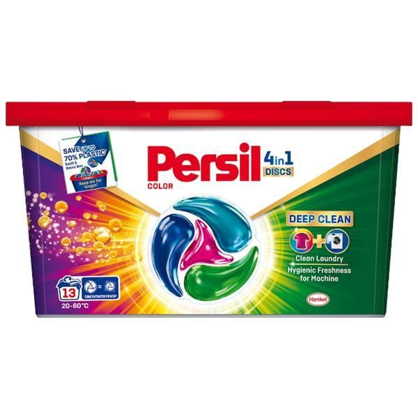 Persil Капсулен препарат за цветни дрехи - Persil Disc Color 4 in 1 Deep Clean, 13 бр