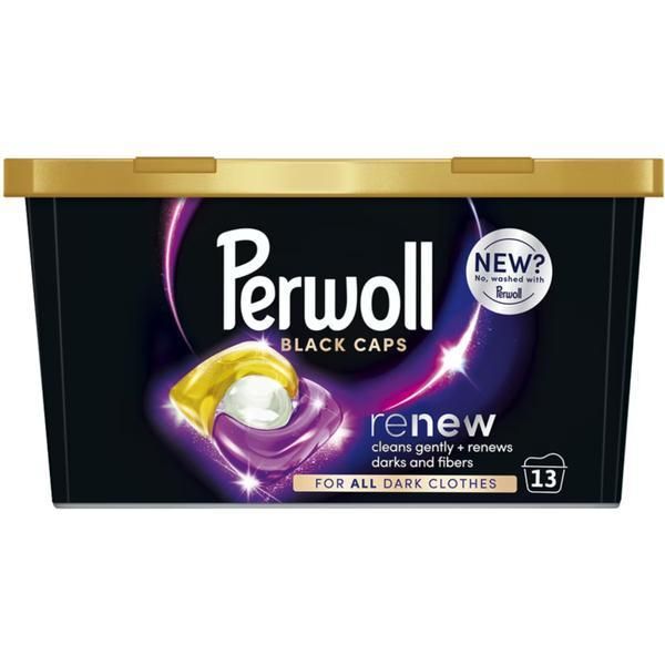 Perwoll Капсули перилен препарат за черни дрехи - Perwoll Renew Black Caps, 13 бр