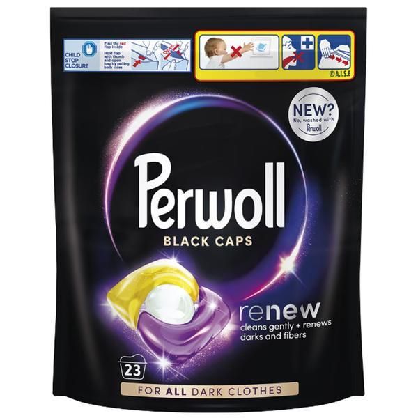 Perwoll Капсули перилен препарат за черни дрехи - Perwoll Renew Black Caps, 23 бр