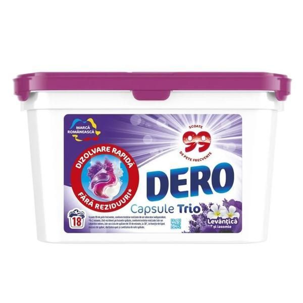 Dero Капсули с парфюм от леванти и жасмин - Dero Capsule Trio, 18 пранета