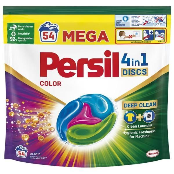 Persil Капсули за цветни дрехи - Persil Disc Color 4 in 1 Deep Clean, 54 бр