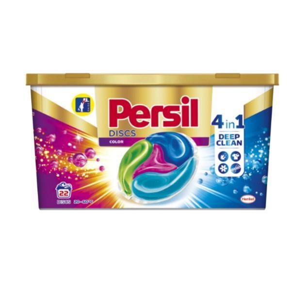 Persil Капсули за цветно пране - Persil Disc Color 4 в 1 Deep Clean, 22 бр
