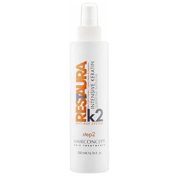 Hair Concept Кератинов лосион - HairConcept Restaura K2 Anti-Age System Lotion Keratin, Step 2, 200 мл