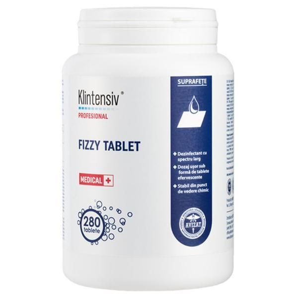 Klintensiv Клоригенен дезинфектант - Klintensiv Professional Fizzy Tablet Medical, 280 таблетки