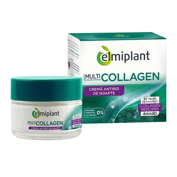 Elmiplant Колагенен нощен крем против бръчки Elmiplant, 50мл
