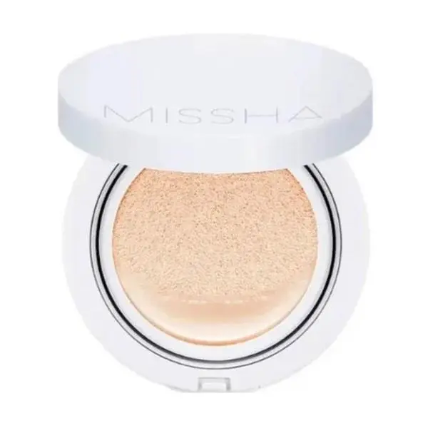 Missha Компактен фон дьо тен - Missha Magic Cushion Moist Up SPF50+ PA +++, нюанс 21 Light Beige, 15 мл