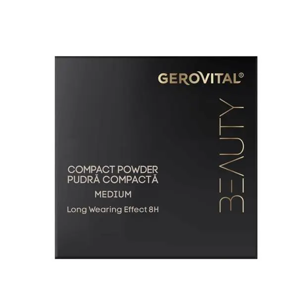 Gerovital Компактна пудра - Gerovital Beauty 8H, нюанс Medium, 9.5 гр