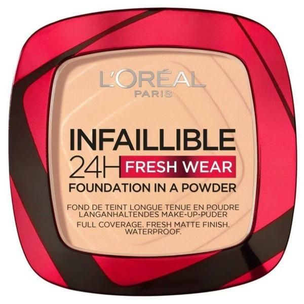 L'Oreal Paris Компактна пудра - L&#039;Oreal Paris Infaillible 24H Fresh Wear Foundation In A Powder, нюанс 040 Cashmere, 9 мл