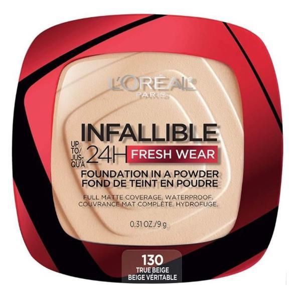L'Oreal Paris Компактна пудра - L&#039;Oreal Paris Infaillible 24H Fresh Wear Foundation In A Powder, нюанс 130 True Beige, 9 гр