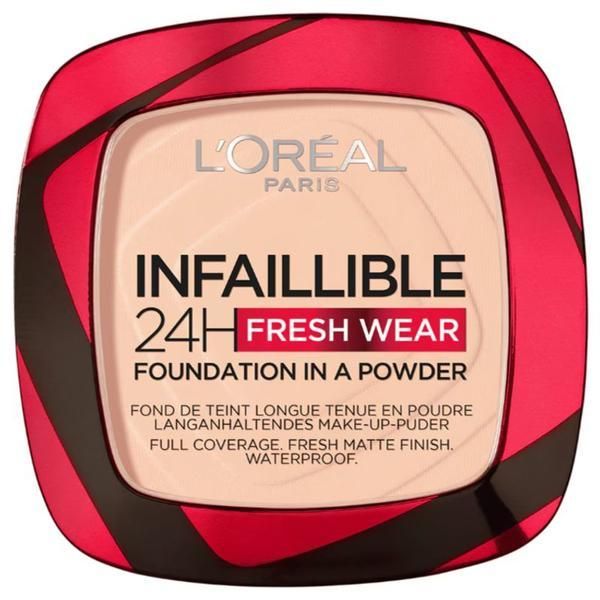 L'Oreal Paris Компактна пудра - L&#039;Oreal Paris Infaillible 24H Fresh Wear Foundation In A Powder, нюанс 180 Rose Sand, 9 мл