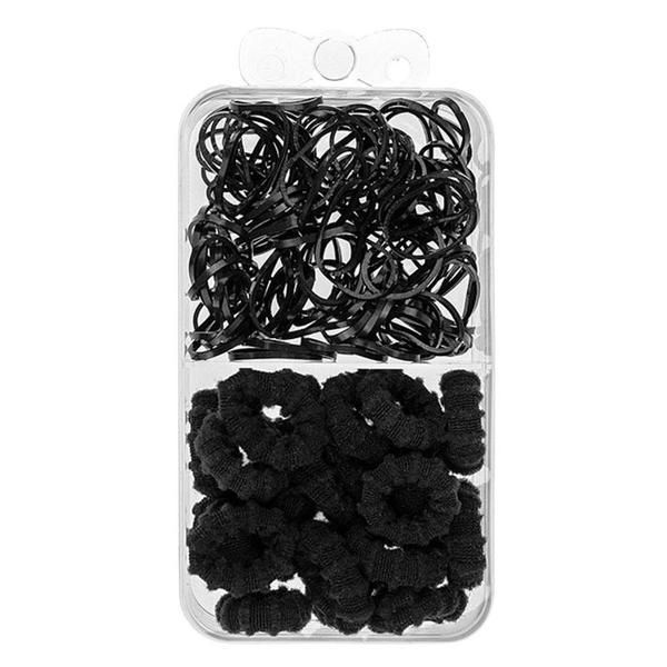 Lucy Style 2000 Комплект черни ластици за коса - Lucy Style 2000 Lady1025, 1 комплект