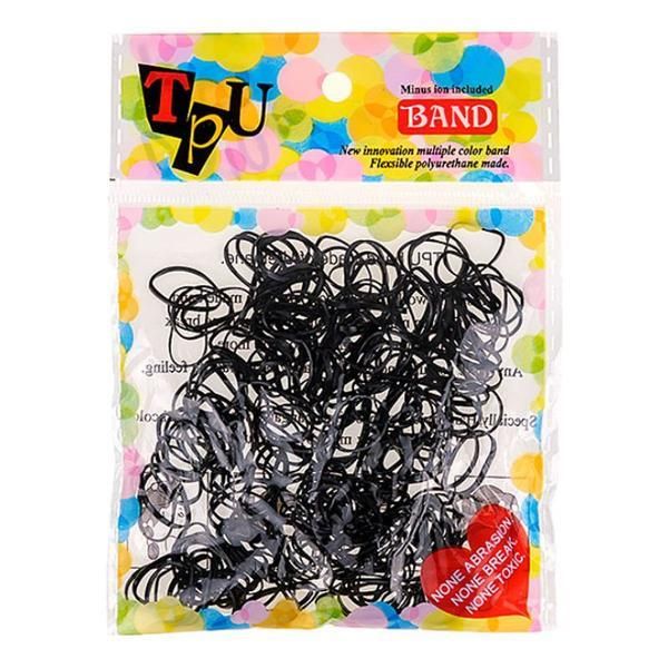 Lucy Style 2000 Комплект черни силиконови ластици за коса - Lucy Style 2000