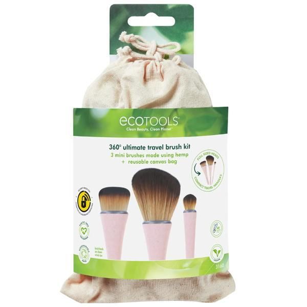 Eco Tools Комплект четки за грим - EcoTools 360&deg; Ultimate Travel Brush Kit, 1 бр
