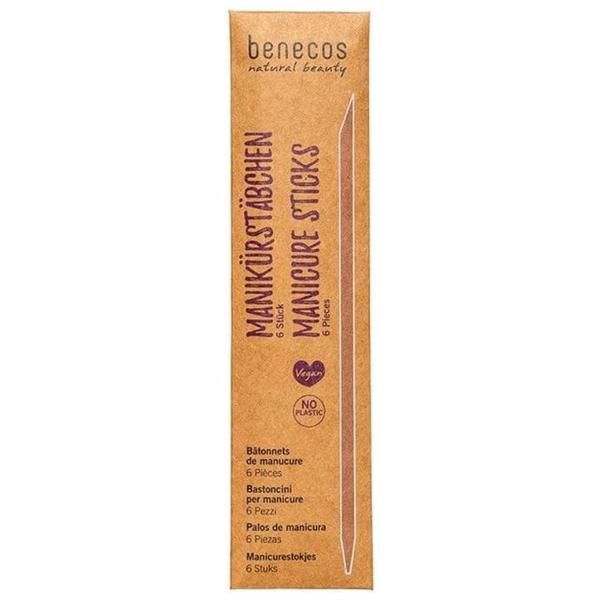 Benecos Комплект дървени пръчици за кожички - Benecos Manicure Sticks, 6 бр