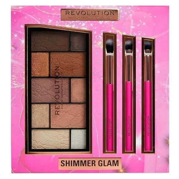 Makeup Revolution Комплект грим - Makeup Revolution Shimmer Glam Eye, 1 комплект