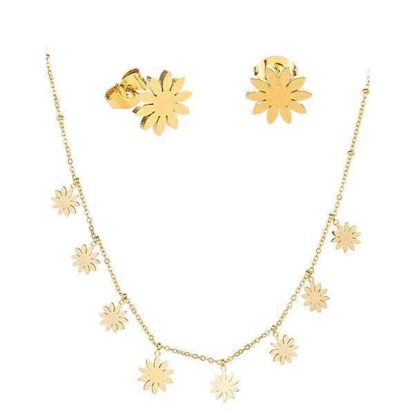 Lucy Style 2000 Комплект колие и обеци с цветя - Lucy Style 2000 Lady1027, 1 комплект