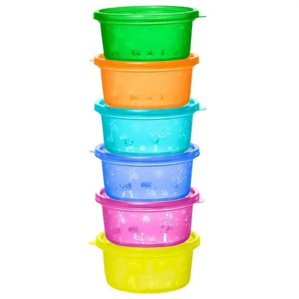 Nip Комплект купички Nip с капак 37063, 0+ месеца, 6 бр