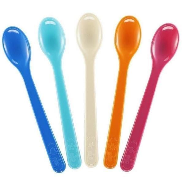Nip Комплект лъжици за бебета Nip 37078, 6 месеца +, 5 бр