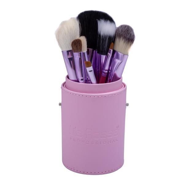 Lila Rossa Комплект от 12 четки за грим в несесер Lila Rossa Pink, 1 комплект