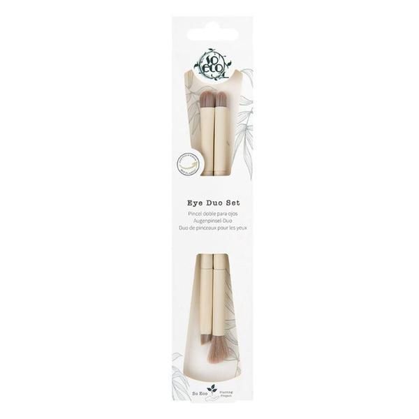 So Eco Комплект от 2 екологични четки за клепачи, двоен край - So Eco Eye Duo Set