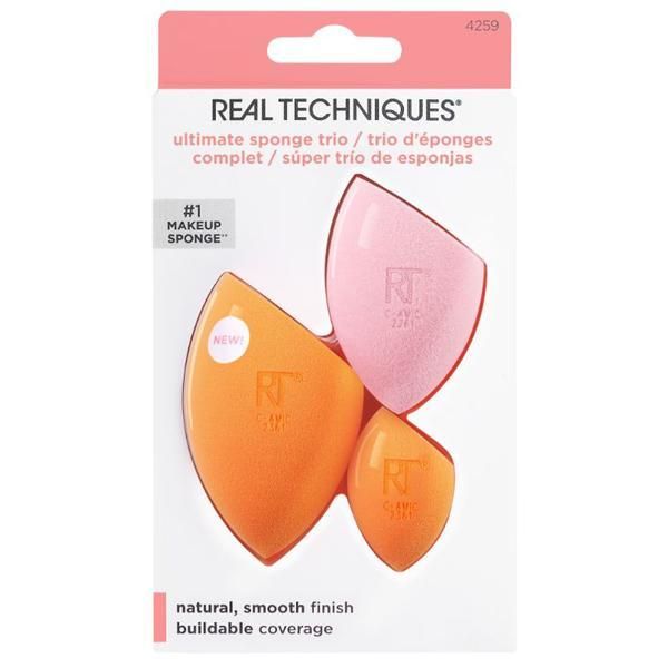 Real Techniques Комплект от 3 гъби за грим - Real Techniques Ultimate Sponge Trio