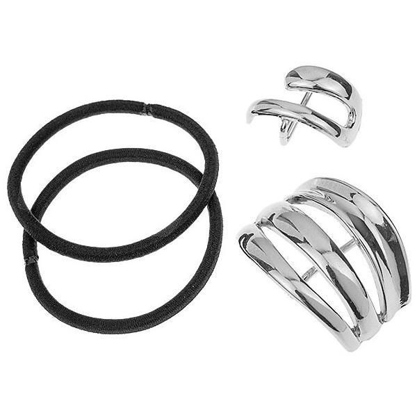 Lucy Style 2000 Комплект от 4 аксесоара за коса - Lucy Style 2000 Lady1020 Silver, 1 комплект