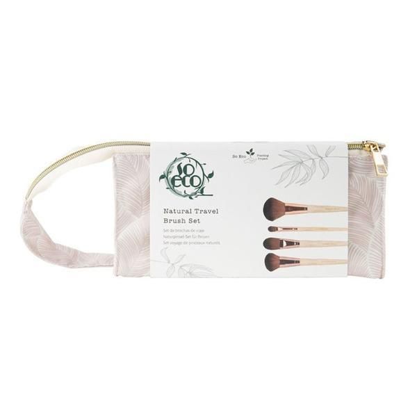 So Eco Комплект от 4 екологични четки за грим - So Eco Natural Travel Nude Brush Set