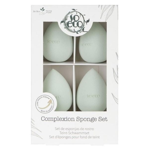 So Eco Комплект от 4 Екологични гъби за грим Beauty Blender - So Eco Complexion Sponge Set