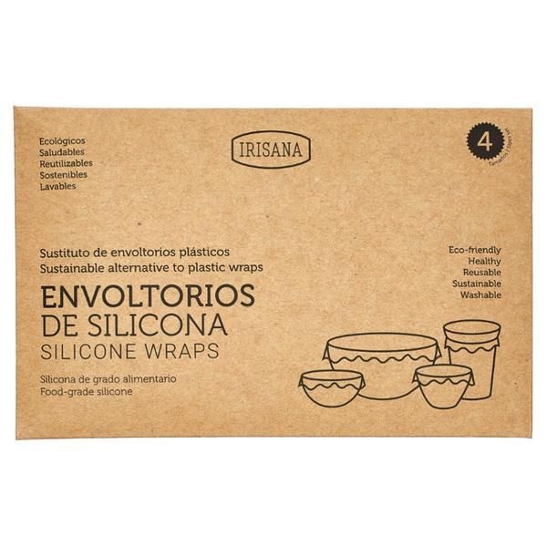Irisana Комплект от 4 силиконови хранителни фолиа за многократна употреба Irisana, 1 комплект