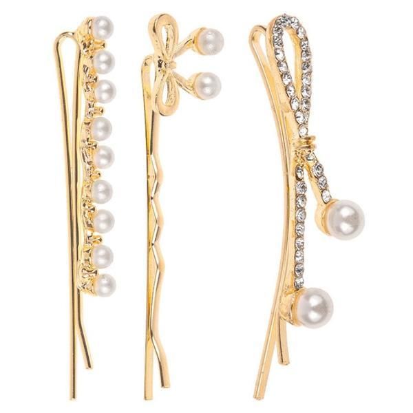 Lucy Style 2000 Комплект от три перлени щипки, Lucy Style 2000