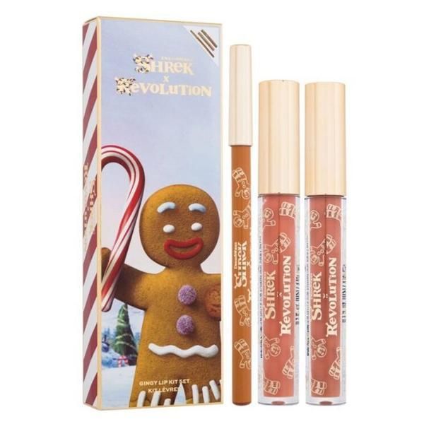 Makeup Revolution Комплект Shrek за устни - Makeup Revolution Gingy Lip Kit Set