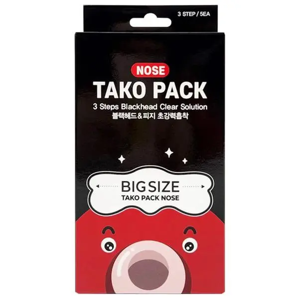 Nightingale Комплект за премахване на черни и бели точки от носа Nightingale Tako Pack, голям размер, 1 опаковка