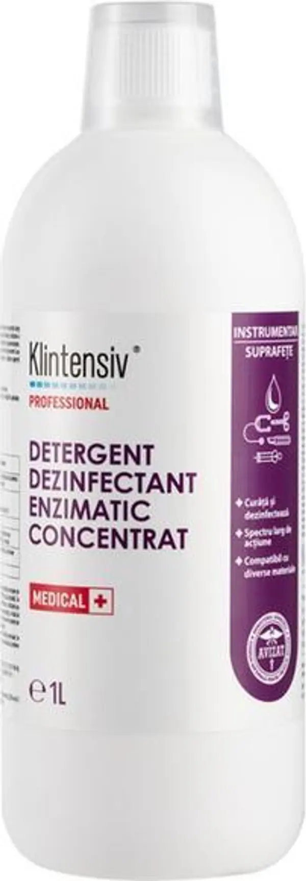 Klintensiv Концентриран ензимен дезинфектант - Klintensiv Professional, 1000 мл