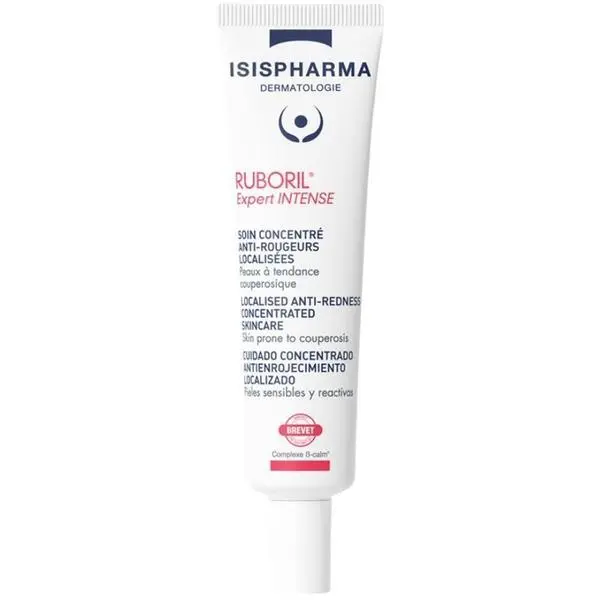 Isispharma Концентриран гел-крем против зачервяване - Isispharma Ruboril Expert Intense Localised Anti-Redness Concentrated Skincare, 15 мл