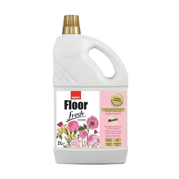 Sano Концентриран и парфюмиран препарат за подове - Sano Floor Fresh Home Floral Touch, 2000 мл