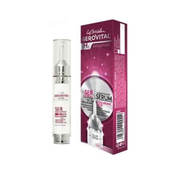 Gerovital Концентриран серум с хиалуронова киселина - Gerovital H3 Evolution Concentrated Serum with Hyaluronic Acid, 10мл