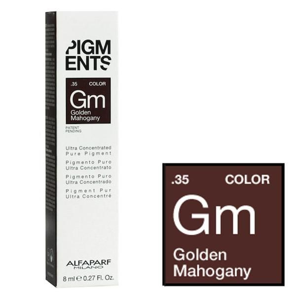 Alfaparf Milano Концентриран златен махагонов пигмент - Alfaparf Milano Ultra Concentrated Pure Pigment GOLDEN MAHOGANY 8 мл